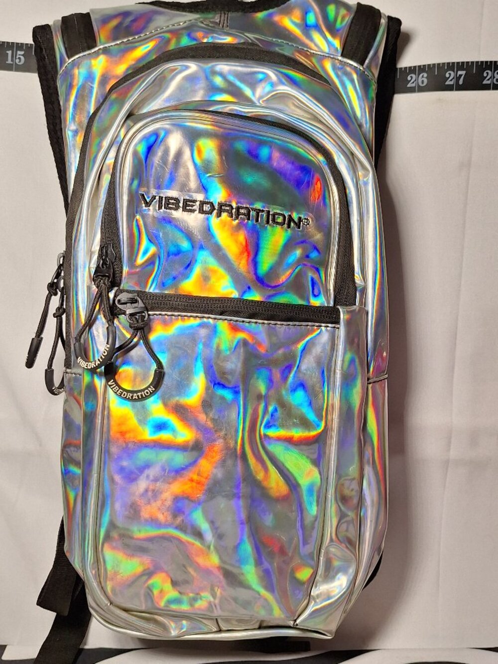 Vibedration Hydration Backpack w/o bladder - Holographic - Silver - Used